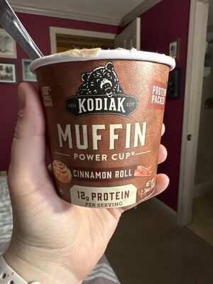 Cinnamon roll muffin power cup