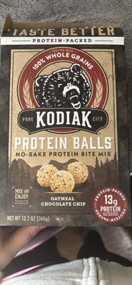 Protein Balls No-Bake Protein Bite Mix Oatmeal Chocolate Chip