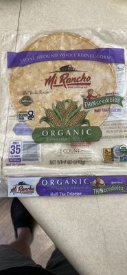Organic Thin Corn Tortillas