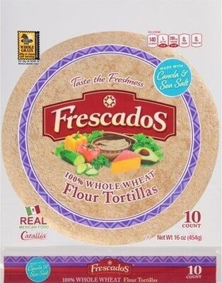 100% Whole Wheat Flour Tortillas