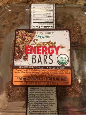 Organic Energy Bars