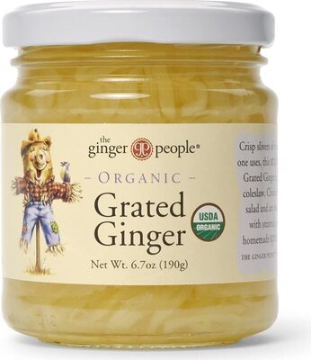 Organic grated ginger