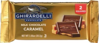 Milk chocolate caramel squares