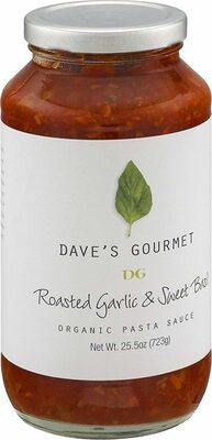 Organic Roasted Garlic & Sweet Basil Pasta Sauce