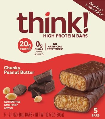 High protein chunky peanut butter bars
