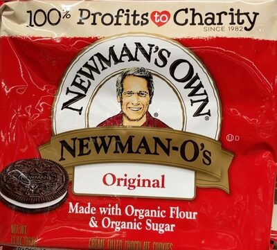 Newman O’s Original creme filled chocolate cookies