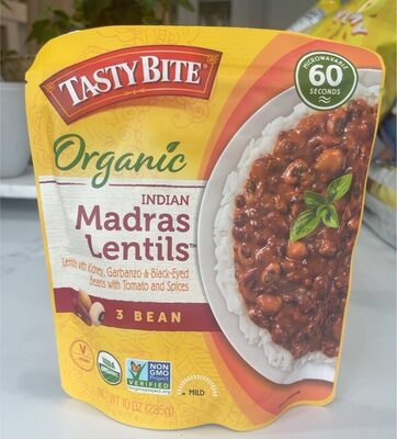Organic Madras Lentils 3 Bean