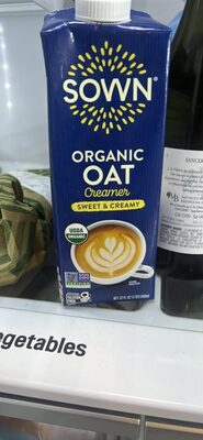 Organic Oat Creamer Sweet & Creamy