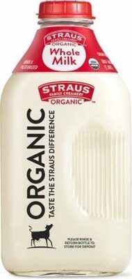 Straus family creamery organic whole milk