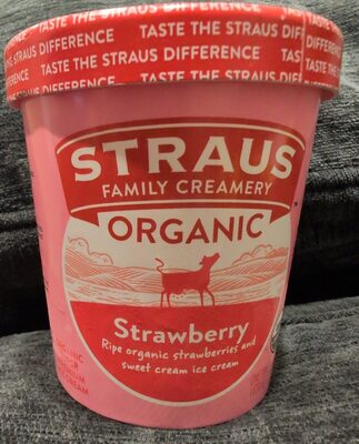 Organic Strawberry Ice Cream