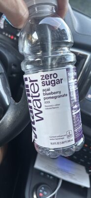 zero sugar açai blueberry pomegranate XXX flavored + other natural flavors nutrient enhanced water beverage