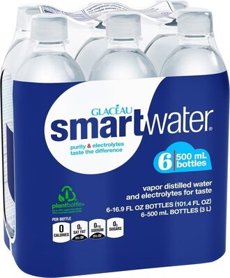 Smartwater vapor distilled water 500ml