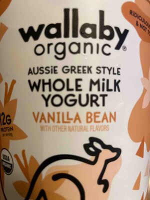 Aussie Greek Style Whole Milk Yogurt Vanilla Bean