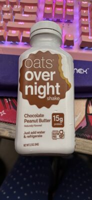 oats overnight shake Chocolate Peanut Butter