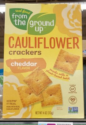 Cauliflower Crackers - Cheddar Flavor