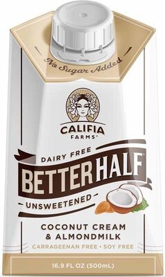 Better Half Unsweetened Coconut Cream & Almondmilk
