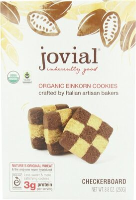 Checkerboard einkorn organic cookies