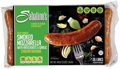 Smoked Mozzarella with Artichokes & Garlic Chicken Sausage