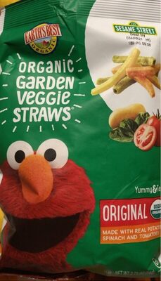 Organic garden veggie straws