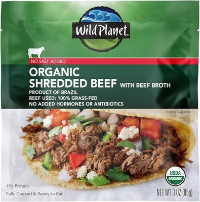 Organic Shredded grass-fed Beef