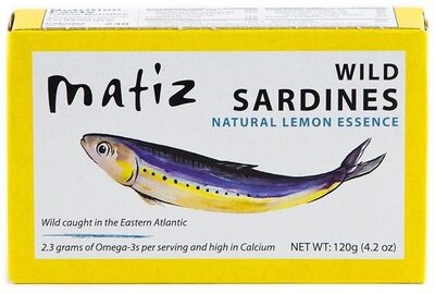 Wild sardines with natural lemon essence