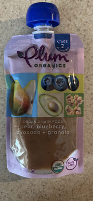 Pear, blueberry, avocado + granola