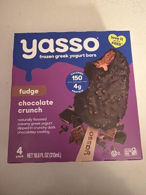 fudge chocolate crunch frozen greek yogurt bars