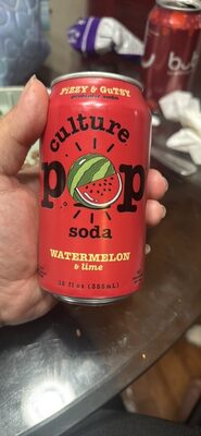 culture pop soda WATERMELON & lime