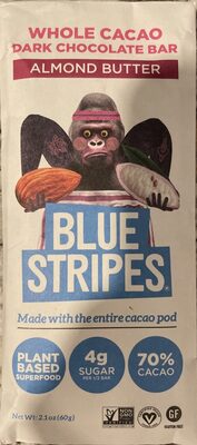 Whole Cacao Chocolate Bar Almond Butter