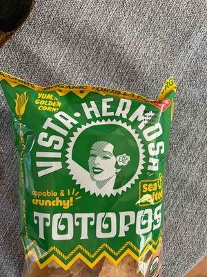 Organic Tortilla Chips Totopos Sea Salted