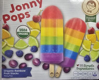 Jonny Pops Organic rainbow