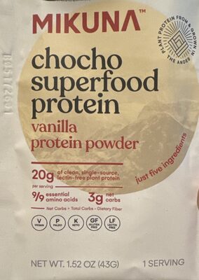 Chocho superfood protein - vanilla