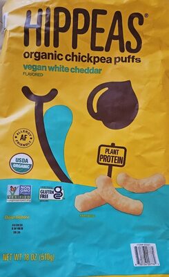 Organic Chickpea Puffs-Yellow Pea, Vegan White Cheddar
