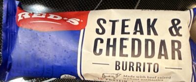 All natural steak and cheese burrito