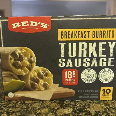 Turkey Sausage Breakfast Burrito