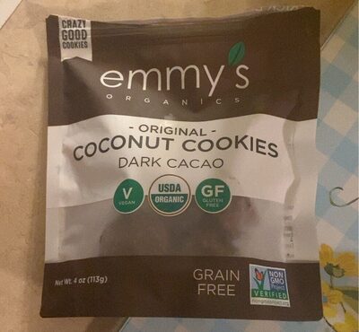 Dark Cacao Original Coconut Cookies, Dark Cacao