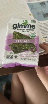 Roasted Seaweed Snacks Teriyaki