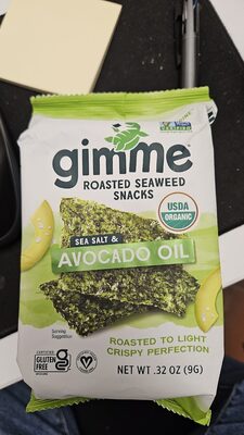 Organic Premium Roasted Seaweed - Sea Salt & Avocado Oil