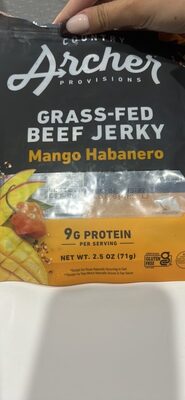 Grass-Fed Beef Jerky Mango Habanero