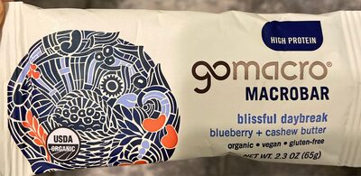 Organic Macrobar Blueberry + Cashew Butter