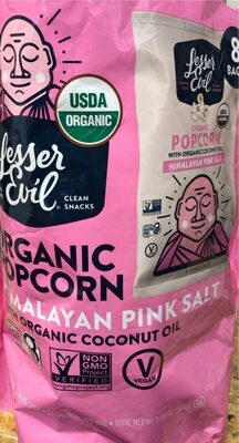 Organic Popcorn, Himalayan Pink Salt