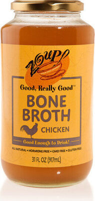 Chicken bone broth by gluten free