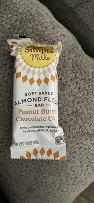 Soft Baked Almond Flour Bar Peanut Butter Chocolate Chip