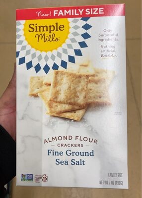 Fine Ground Sea Salt Almond Flour Crackers
