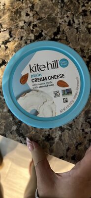 plain cream cheese alternative made with almond milk