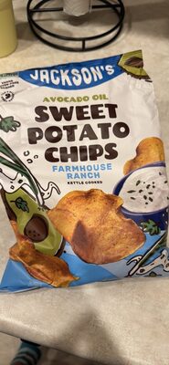 Avocado Oil Sweet Potato Chips Farmhouse Ranch