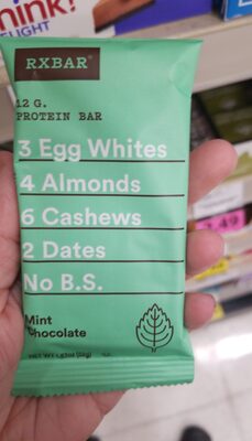 Protein bar, mint chocolate