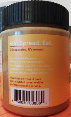 Nut butter honey cinnamon peanut butter nut & protein spread