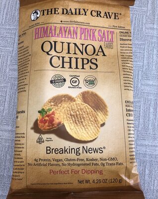 Himalayan pink salt quinoa chips