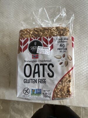 Gluten Free Oats Wholegrain Crispbread